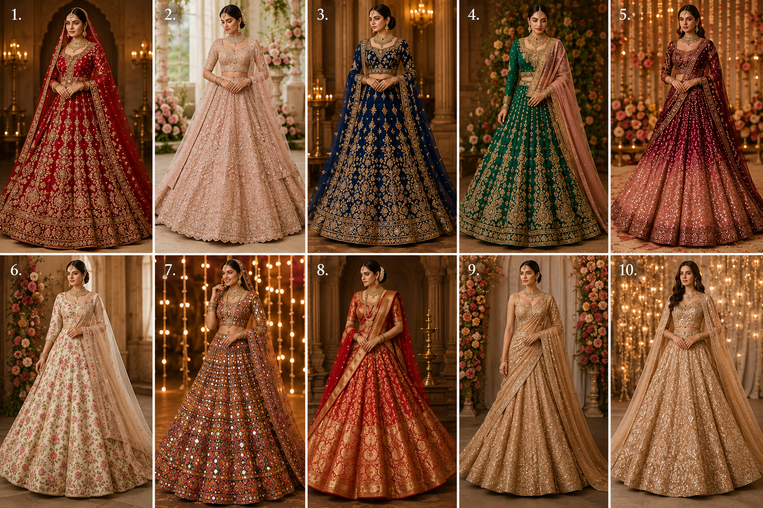 10 Gorgeous Bridal Lehenga Styles for the 2026 Indian Wedding Season