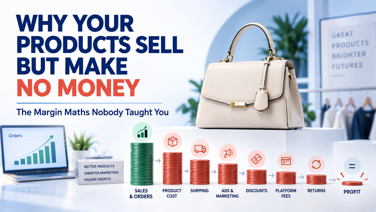 Why Your Products Sell But Make No Money: The Margin Maths Nobody Taught You