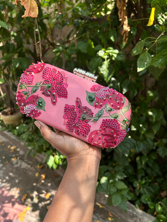 PINK FLORAL CLUTCHES