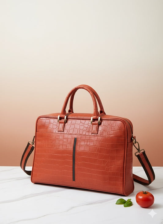 Vegan laptop Bag | Made in Tomato Leather