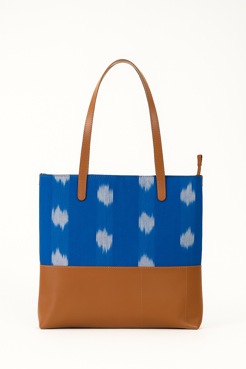 Blue Ikat Tote bags