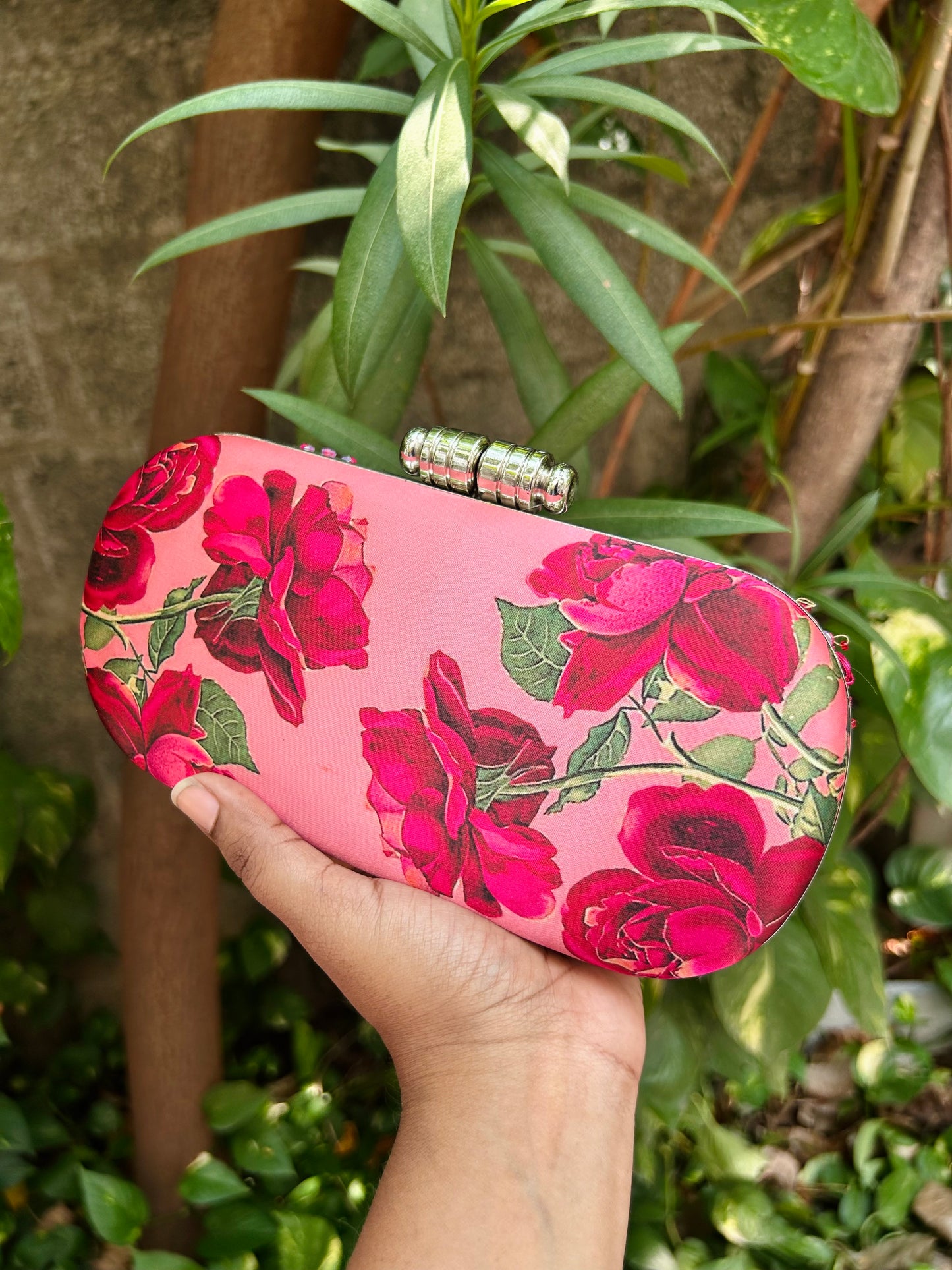 PINK FLORAL CLUTCHES